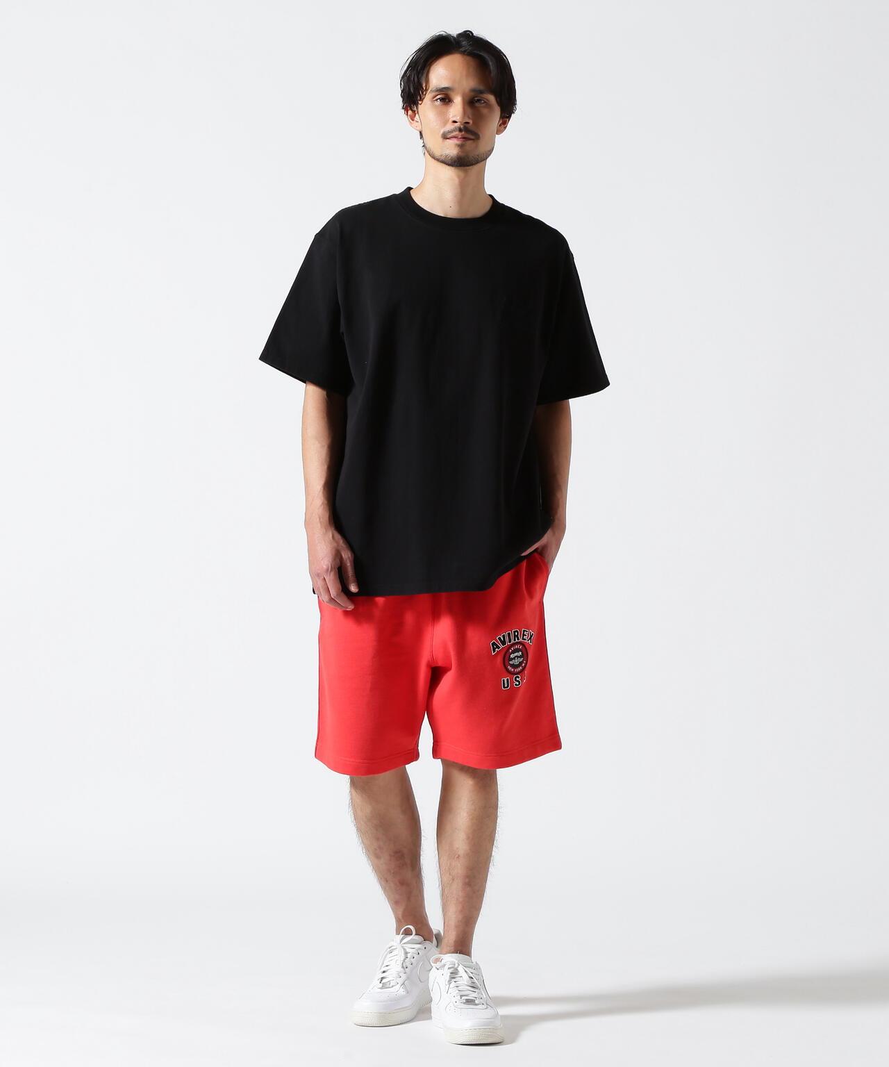 《50th Anniversary》LEATHER PATCHED VARSITY T-SHIRT 皮革貼片設計 短袖T恤