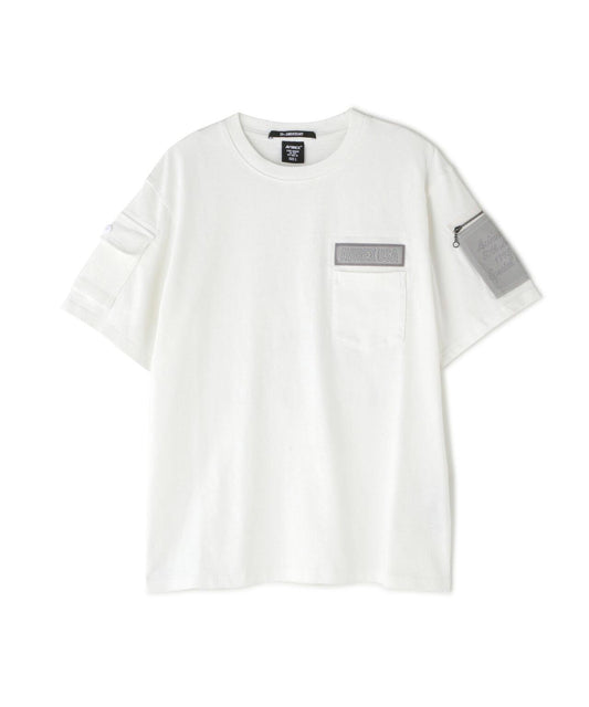 皮革拼接工裝短袖T恤 LEATHER PATCHED FATIGUE T-SHIRT 《50th Anniversary》