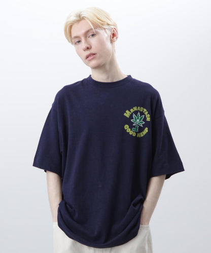 MANASTASH HEMP TEE GOOD HEMP 大麻纖維印花 T恤