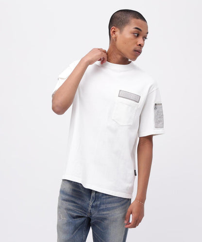 皮革拼接工裝短袖T恤 LEATHER PATCHED FATIGUE T-SHIRT 《50th Anniversary》