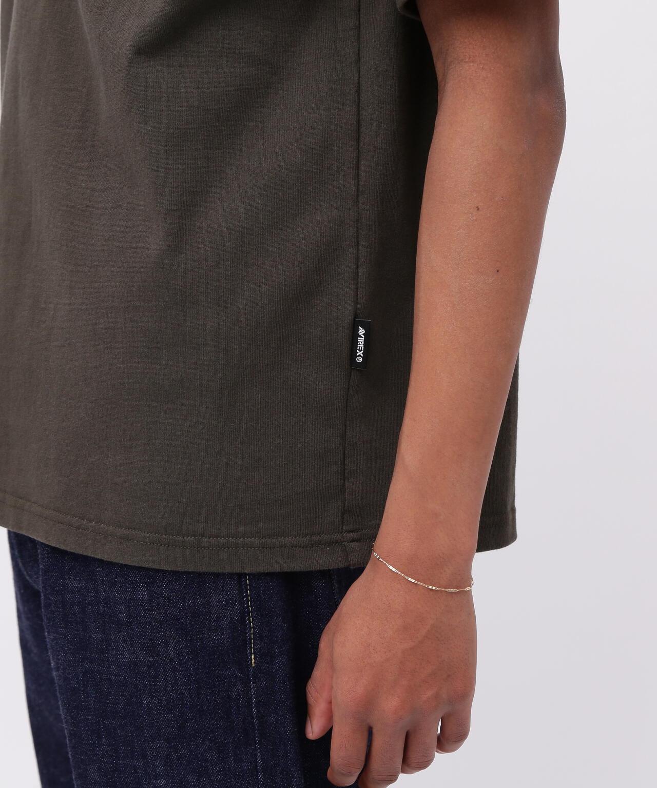 皮革拼接工裝短袖T恤 LEATHER PATCHED FATIGUE T-SHIRT 《50th Anniversary》