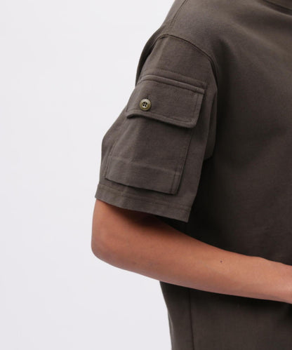 皮革拼接工裝短袖T恤 LEATHER PATCHED FATIGUE T-SHIRT 《50th Anniversary》