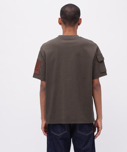 皮革拼接工裝短袖T恤 LEATHER PATCHED FATIGUE T-SHIRT 《50th Anniversary》
