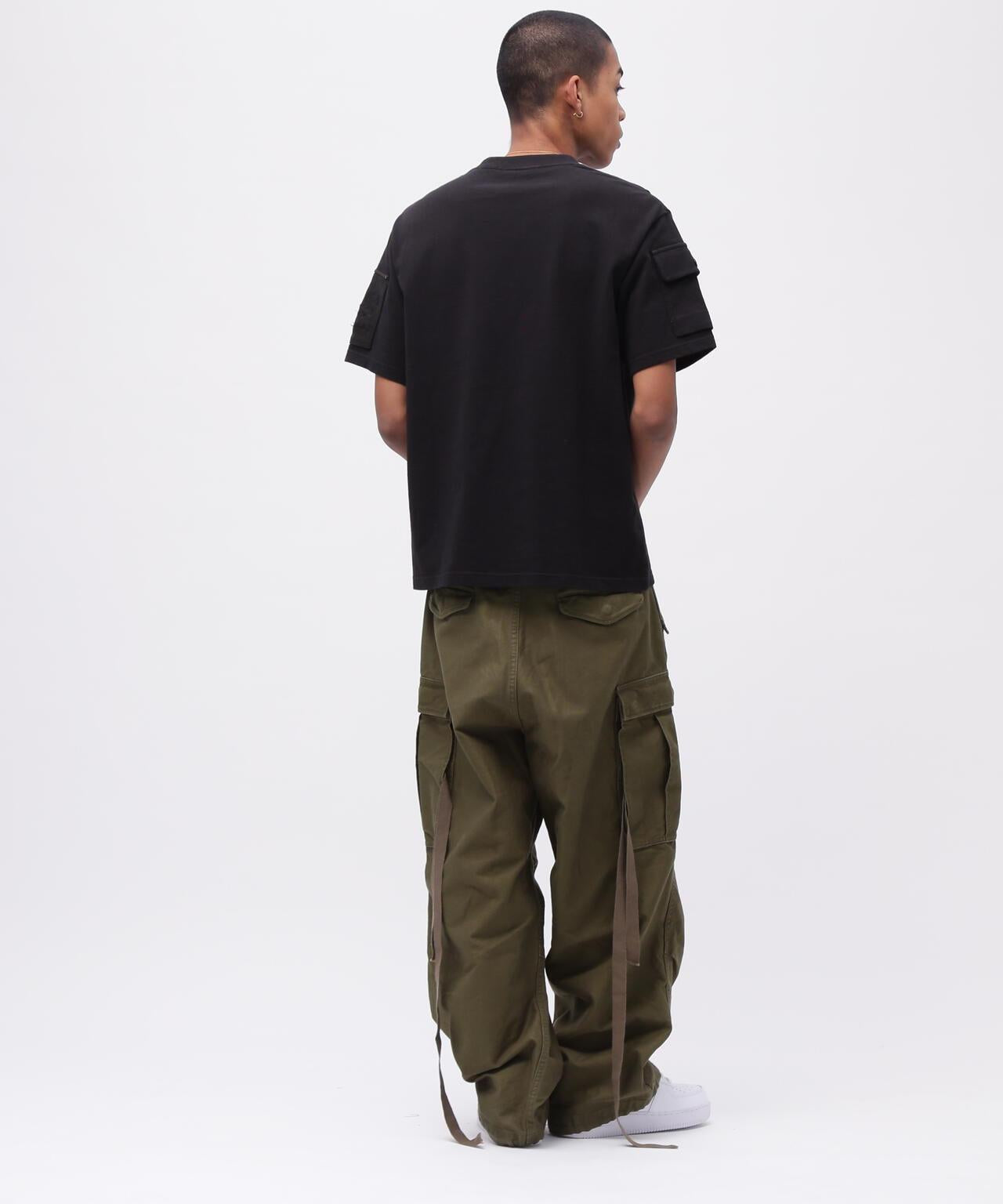 皮革拼接工裝短袖T恤 LEATHER PATCHED FATIGUE T-SHIRT 《50th Anniversary》