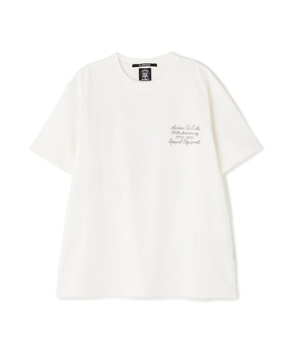《50th Anniversary》LEATHER PATCHED VARSITY T-SHIRT 皮革貼片設計 短袖T恤