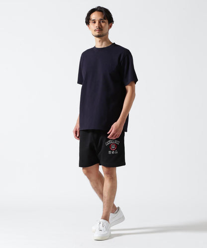 《50th Anniversary》LEATHER PATCHED VARSITY T-SHIRT 皮革貼片設計 短袖T恤