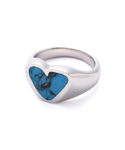 PREEK ROUGH HEART TURQUOISE RING 戒指