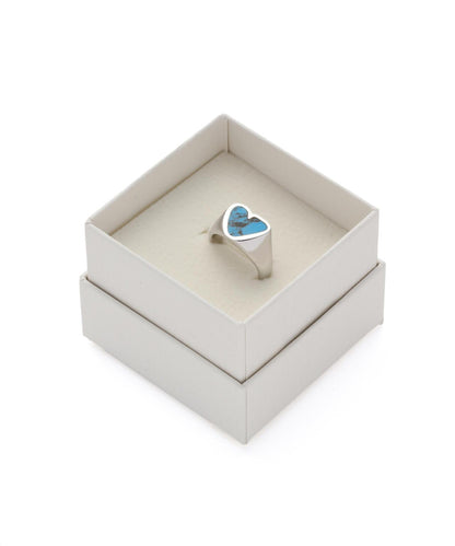 PREEK ROUGH HEART TURQUOISE RING 戒指
