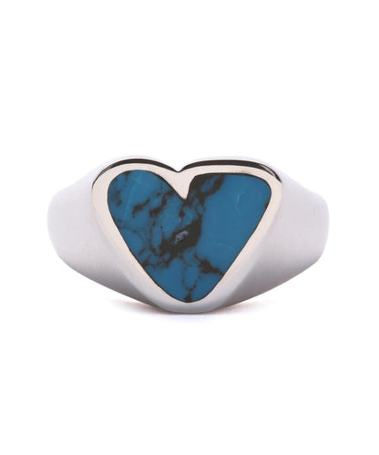 PREEK ROUGH HEART TURQUOISE RING 戒指