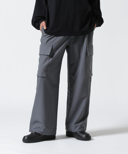 彈力聚酯工裝褲 B omnivore/ビーオムニボー STRETCH POLYESTER CARGO PANTS