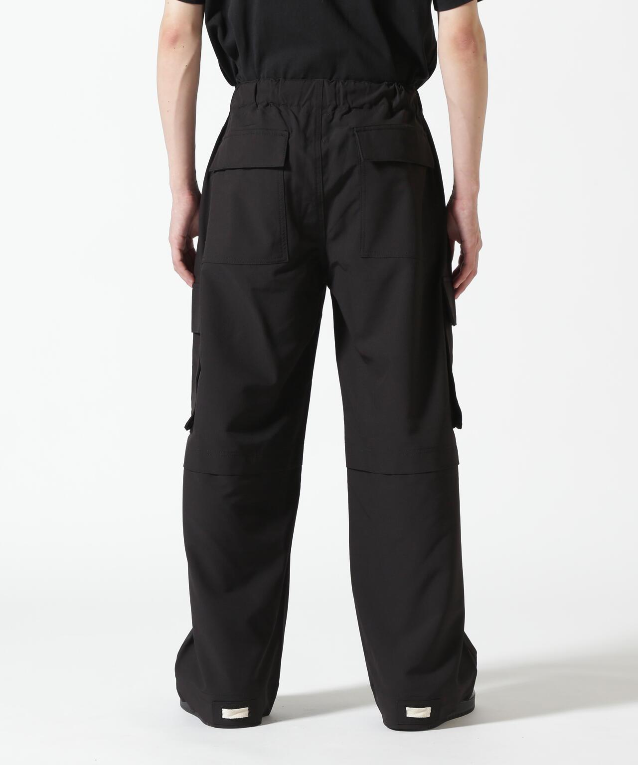 彈力聚酯工裝褲 B omnivore/ビーオムニボー STRETCH POLYESTER CARGO PANTS