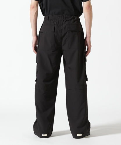 彈力聚酯工裝褲 B omnivore/ビーオムニボー STRETCH POLYESTER CARGO PANTS