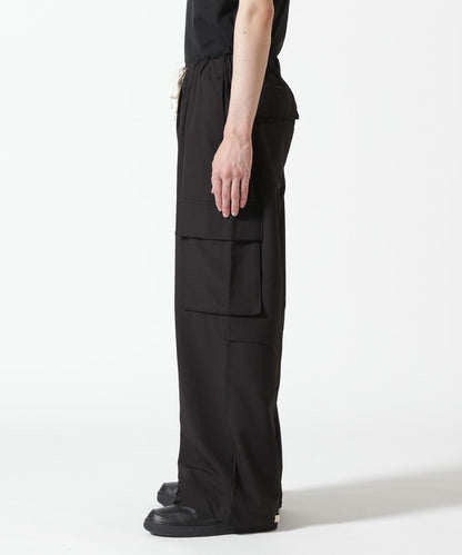 彈力聚酯工裝褲 B omnivore/ビーオムニボー STRETCH POLYESTER CARGO PANTS