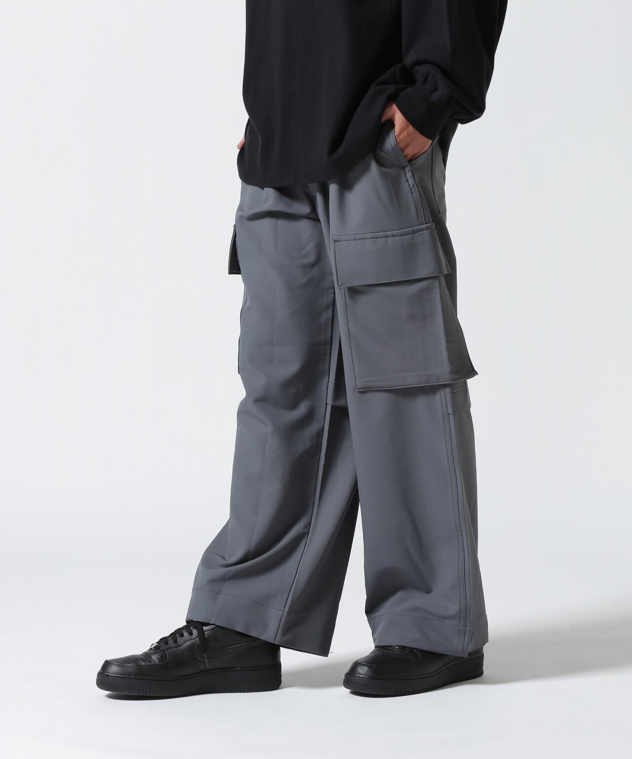 彈力聚酯工裝褲 B omnivore/ビーオムニボー STRETCH POLYESTER CARGO PANTS