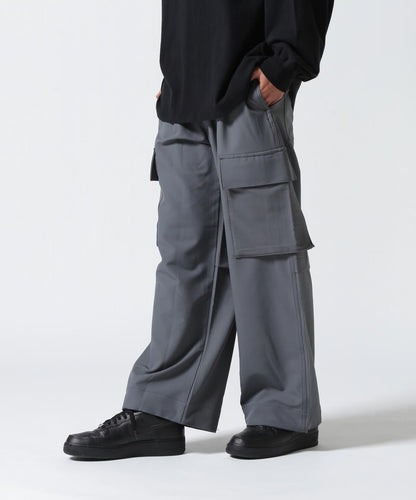 彈力聚酯工裝褲 B omnivore/ビーオムニボー STRETCH POLYESTER CARGO PANTS