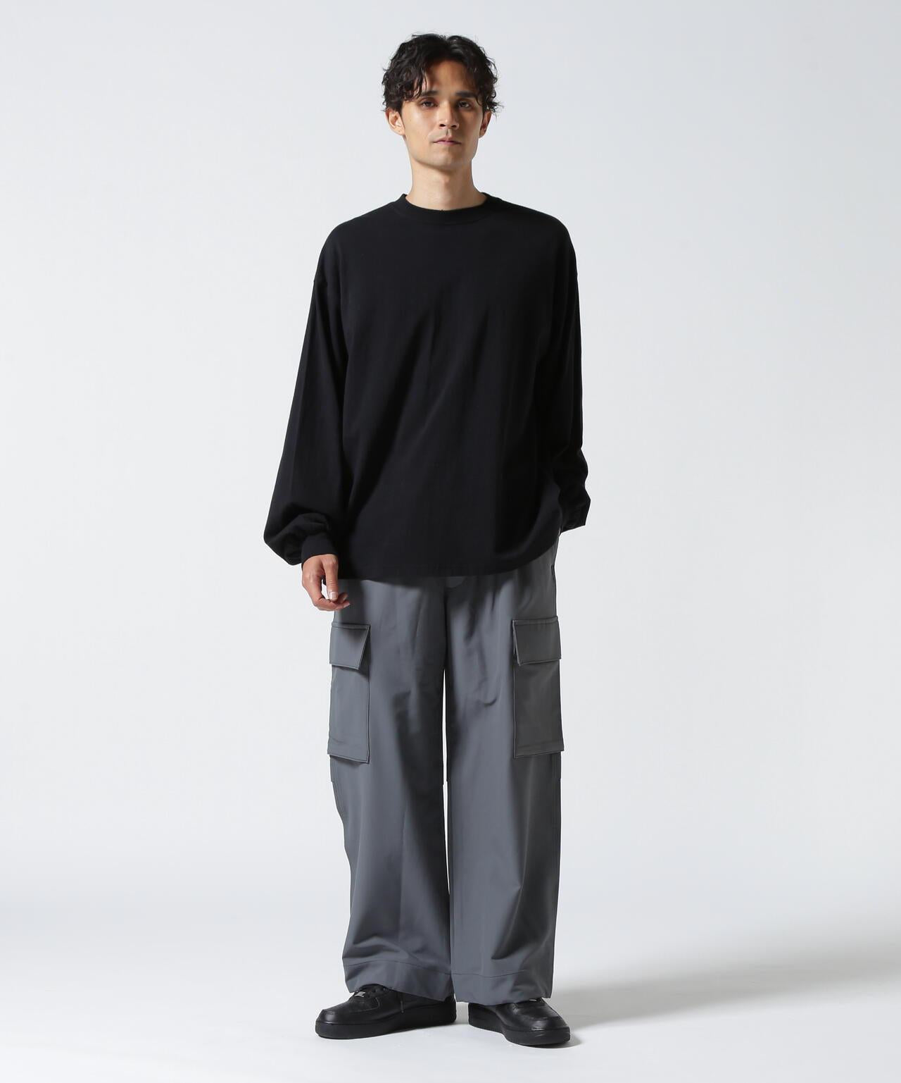 彈力聚酯工裝褲 B omnivore/ビーオムニボー STRETCH POLYESTER CARGO PANTS