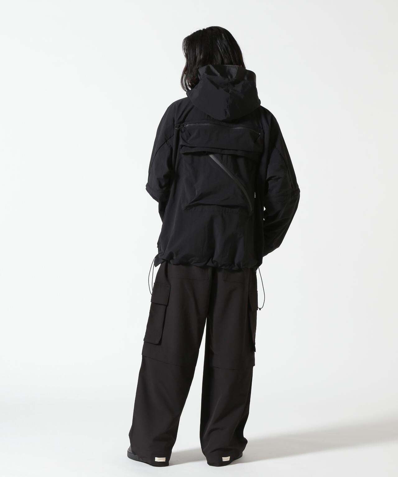 彈力聚酯工裝褲 B omnivore/ビーオムニボー STRETCH POLYESTER CARGO PANTS