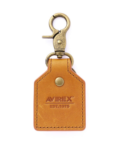 AVIREX KEY HOLDER EMBOSSED LEATHER 皮革壓紋鑰匙扣