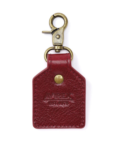 AVIREX KEY HOLDER EMBOSSED LEATHER 皮革壓紋鑰匙扣
