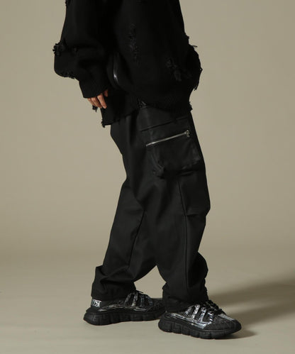 DankeSchon COATING ZIP POCKET PANTS 塗層拉鍊口袋褲