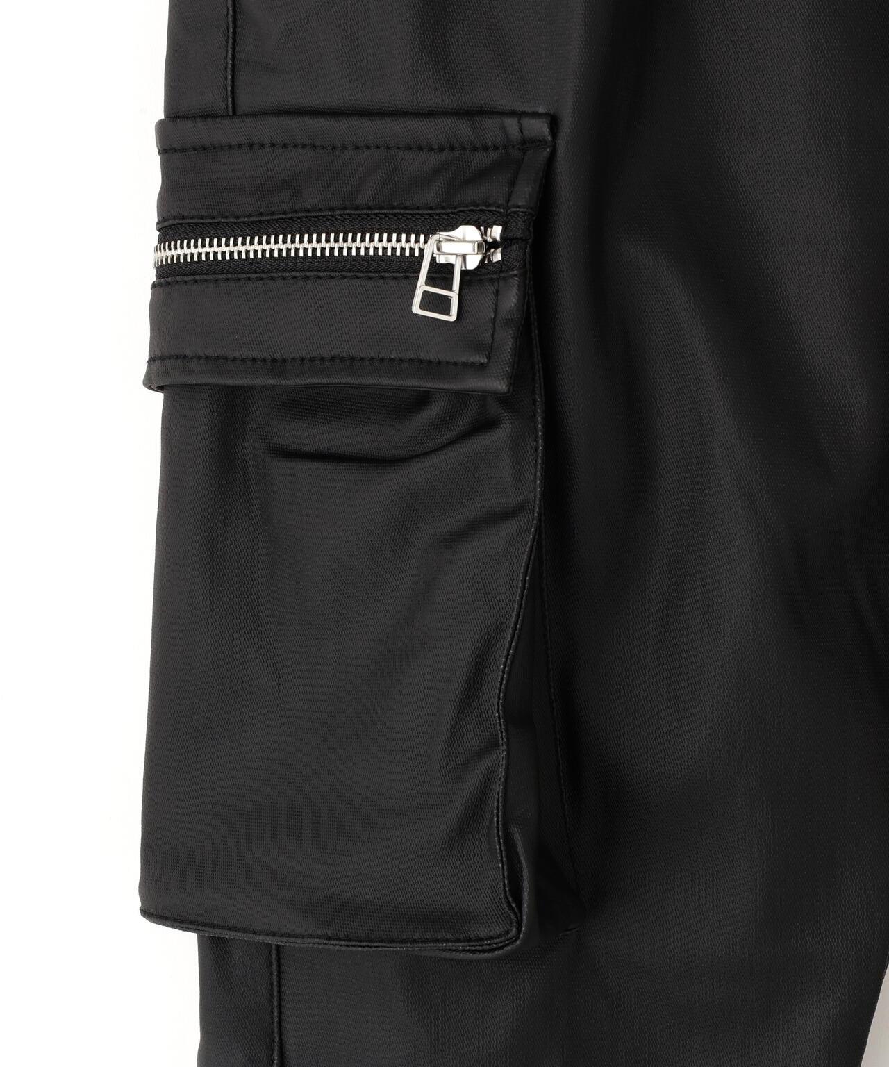 COATING FLAP ZIP POCKET PANTS 褲子