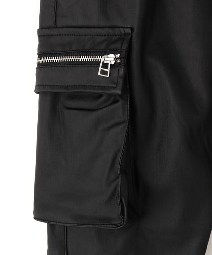 COATING FLAP ZIP POCKET PANTS 褲子