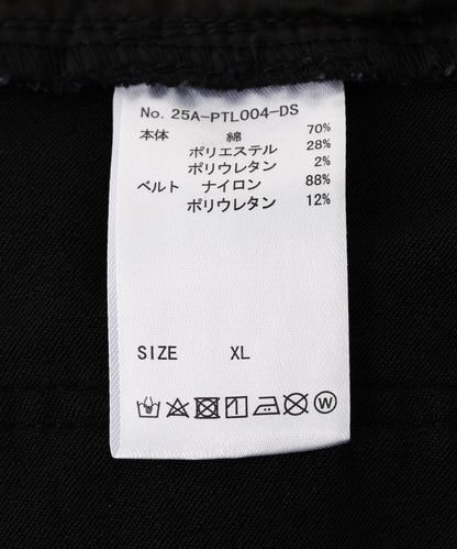 DankeSchon PREMIUM SUPER STRETCH TC BLACK FLAP ZIP CARGO PANTS 超彈力黑色翻蓋拉鍊工裝褲