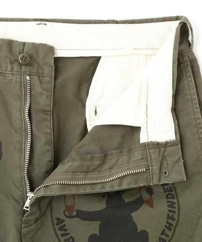 RESTORE COLLECTION 60’s ARMY CHINO PANTS "ARCHIVE GRAPHIC" 休閒褲
