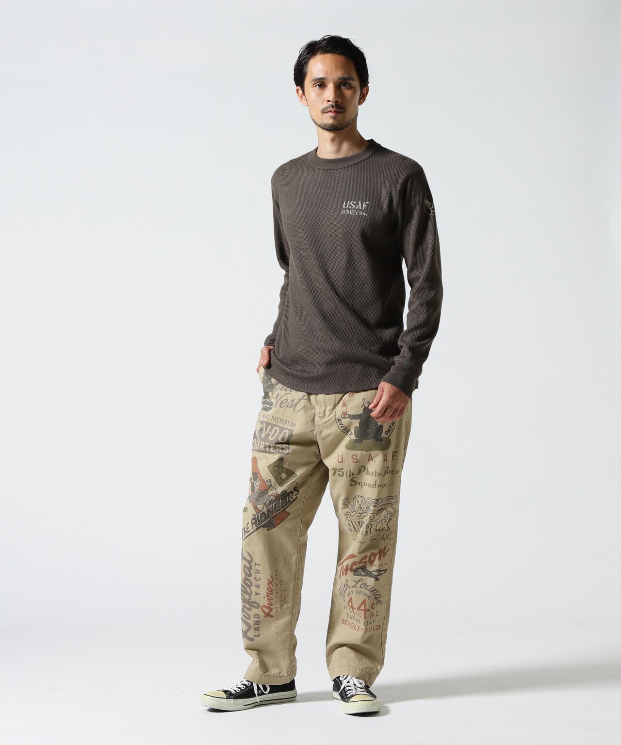 RESTORE COLLECTION 60’s ARMY CHINO PANTS "ARCHIVE GRAPHIC" 休閒褲
