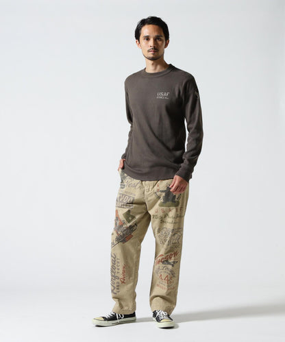 RESTORE COLLECTION 60’s ARMY CHINO PANTS "ARCHIVE GRAPHIC" 休閒褲