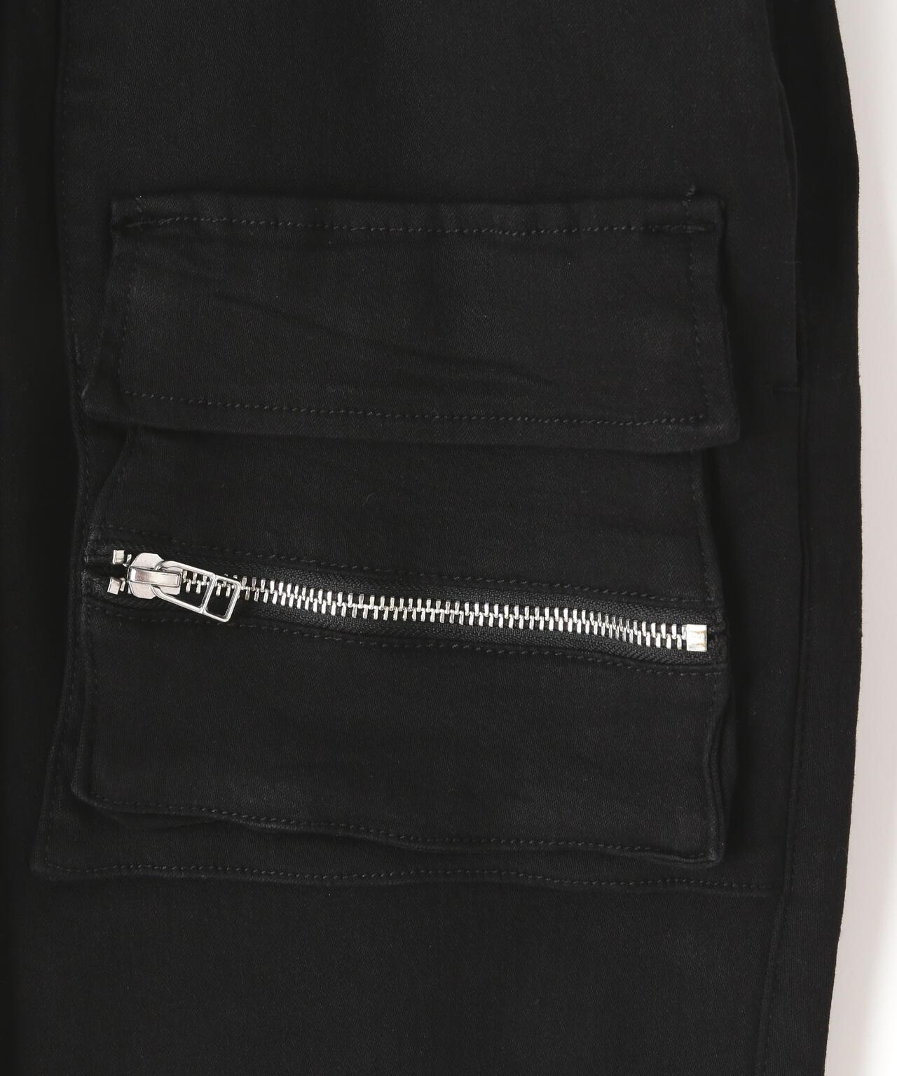 黑色翻蓋設計 PREMIUM TC BLACK FLAP PANTS 褲子