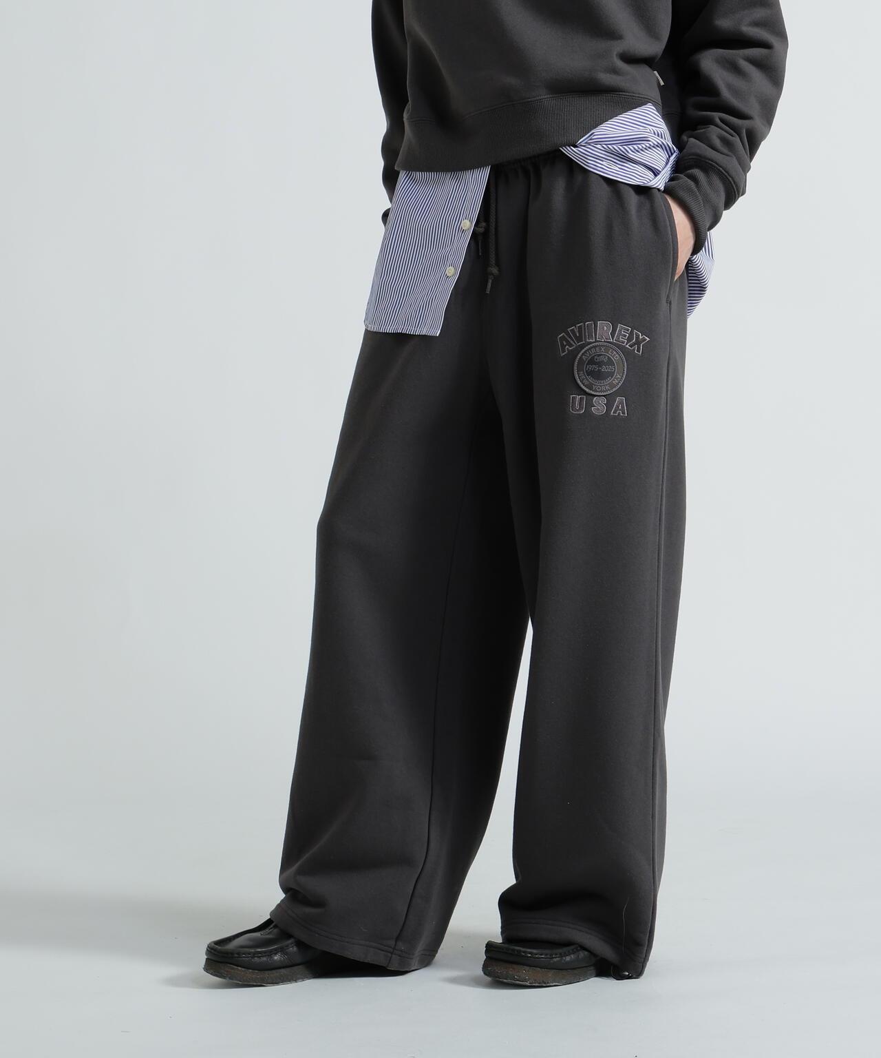 女款 直營店限定 AVIREX 50th VARSITY 風格休閒長褲