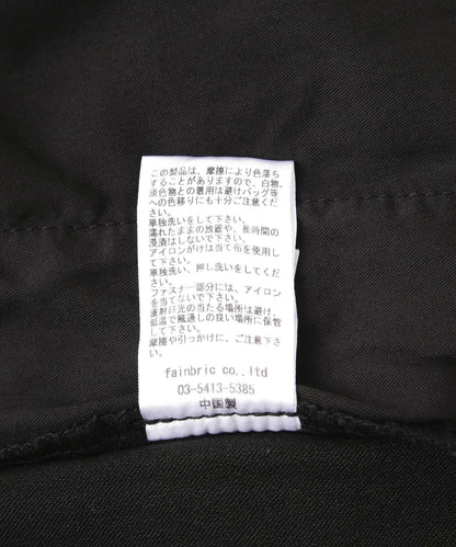 黑色翻蓋設計 PREMIUM TC BLACK FLAP PANTS 褲子