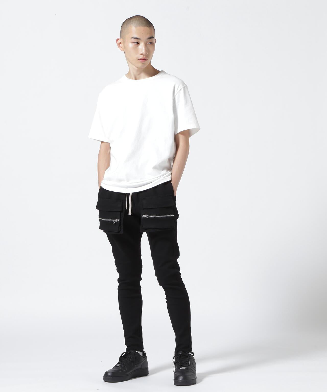黑色翻蓋設計 PREMIUM TC BLACK FLAP PANTS 褲子