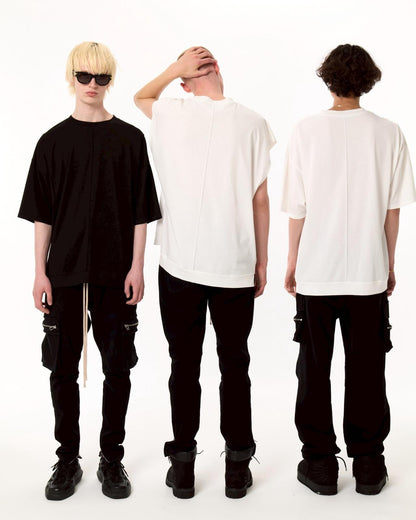 黑色翻蓋設計 PREMIUM TC BLACK FLAP PANTS 褲子