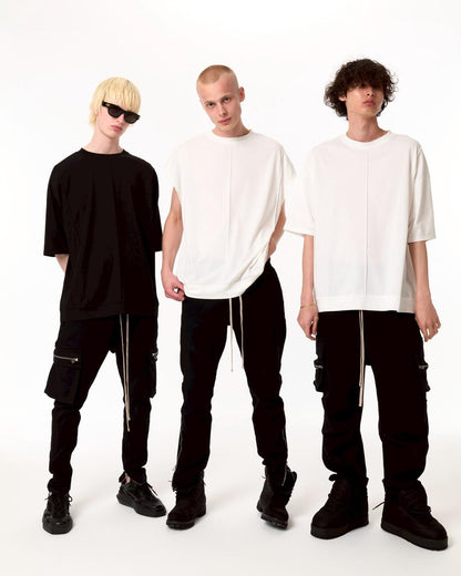 黑色翻蓋設計 PREMIUM TC BLACK FLAP PANTS 褲子