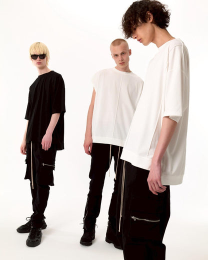 黑色翻蓋設計 PREMIUM TC BLACK FLAP PANTS 褲子