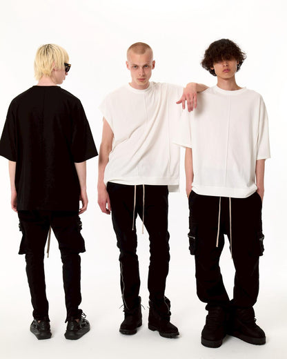 黑色翻蓋設計 PREMIUM TC BLACK FLAP PANTS 褲子