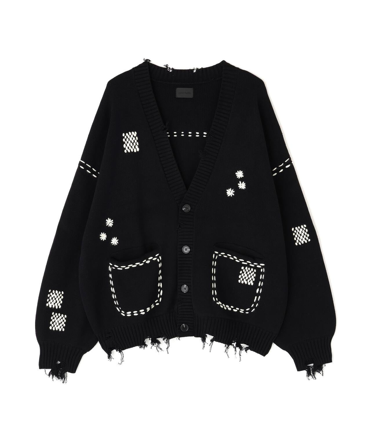 DankeSchon ダンケシェーン HAND STITCH KNIT CARDIGAN 手工縫線針織開衫