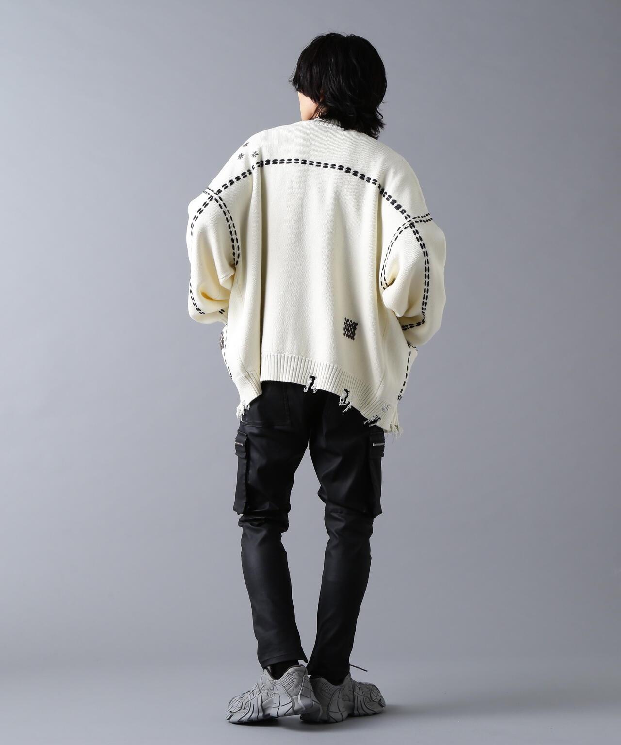 DankeSchon ダンケシェーン HAND STITCH KNIT CARDIGAN 手工縫線針織開衫