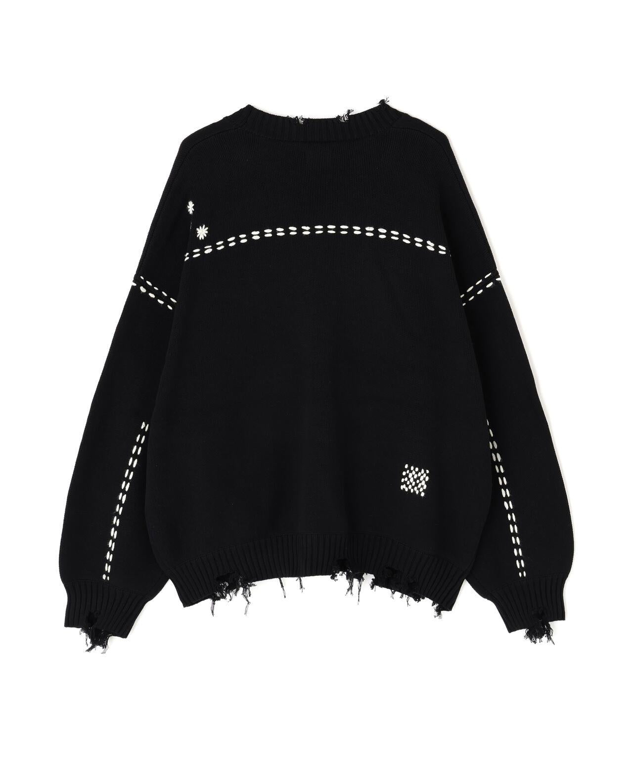 DankeSchon ダンケシェーン HAND STITCH KNIT CARDIGAN 手工縫線針織開衫
