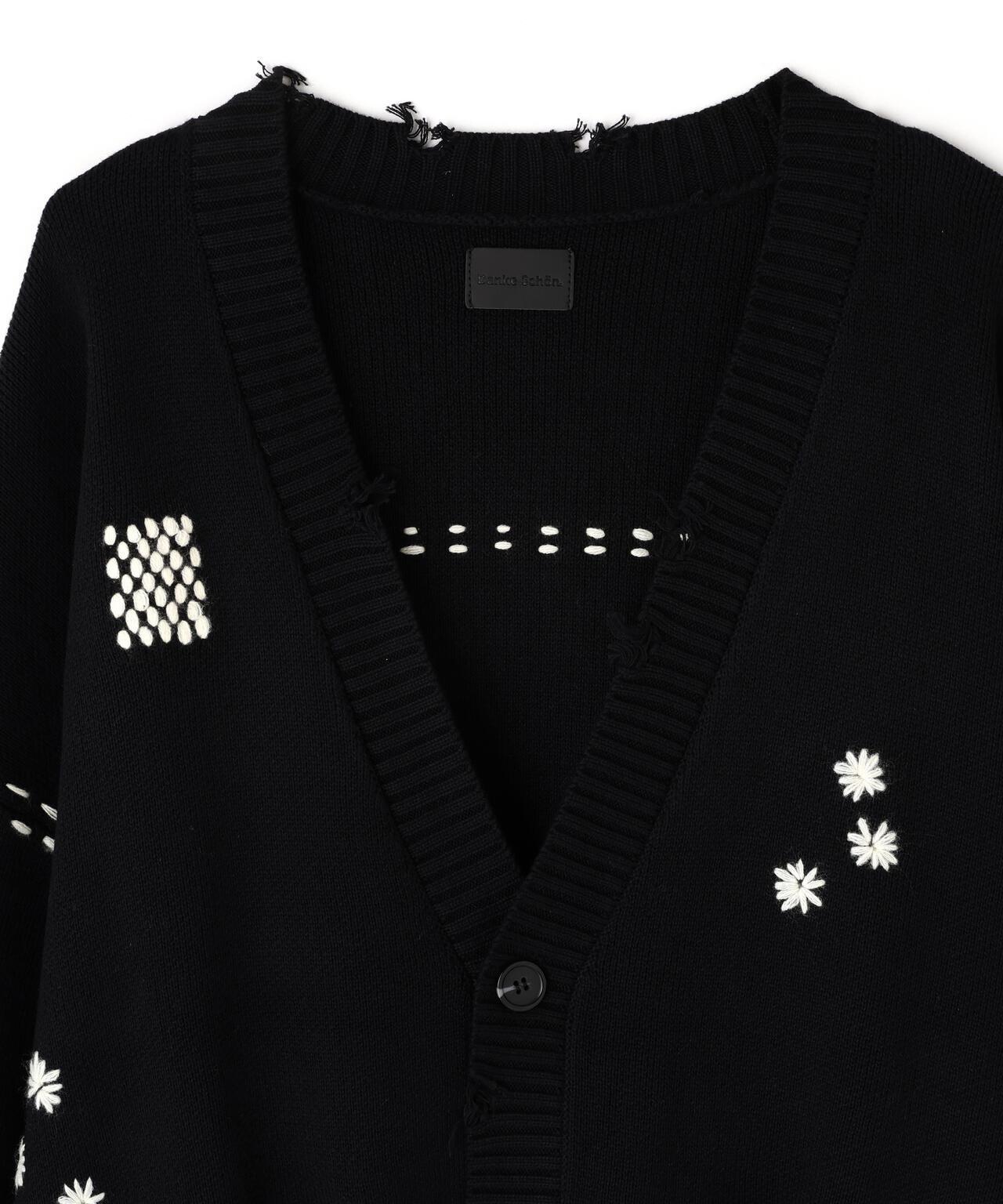DankeSchon ダンケシェーン HAND STITCH KNIT CARDIGAN 手工縫線針織開衫