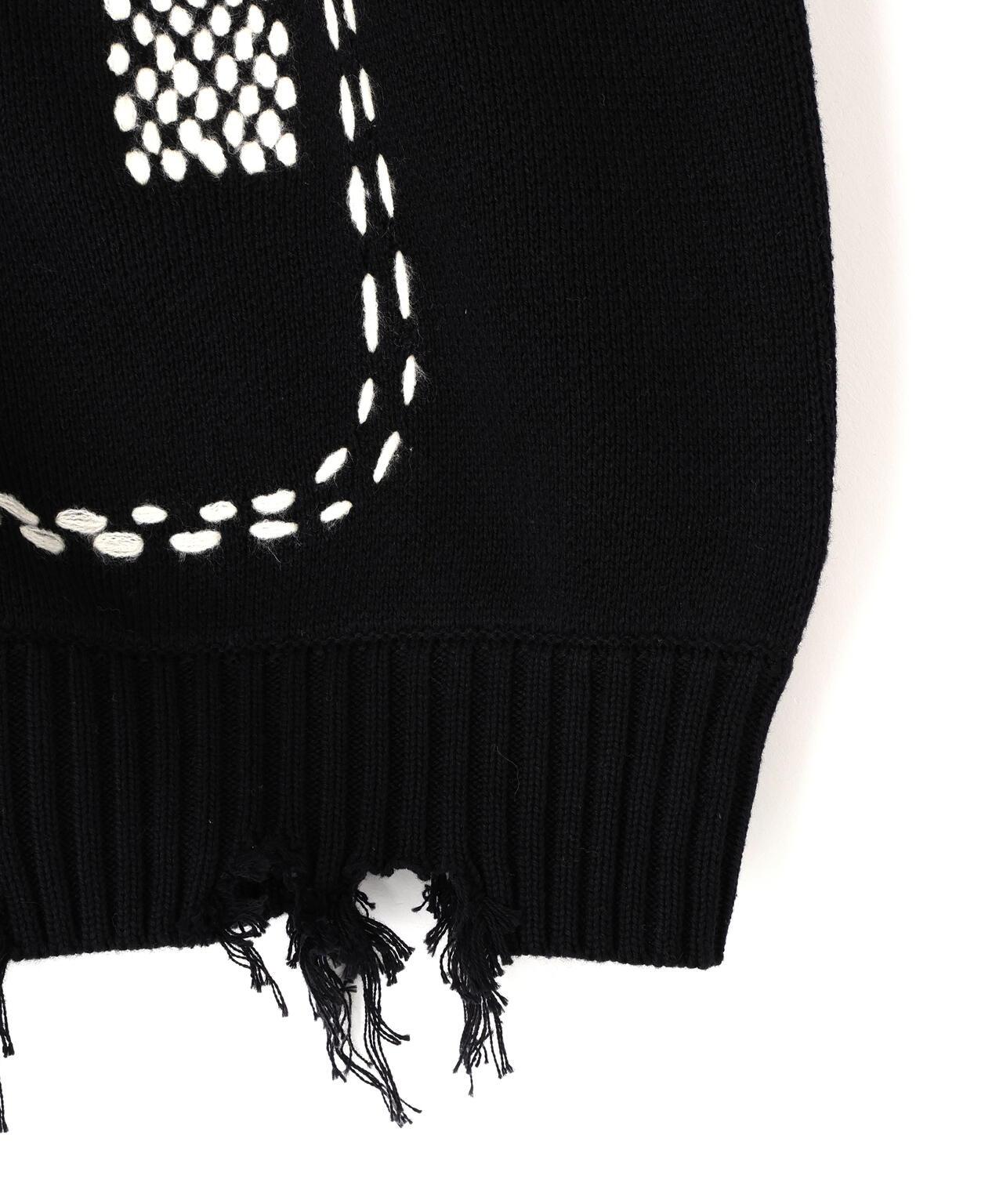 DankeSchon ダンケシェーン HAND STITCH KNIT CARDIGAN 手工縫線針織開衫