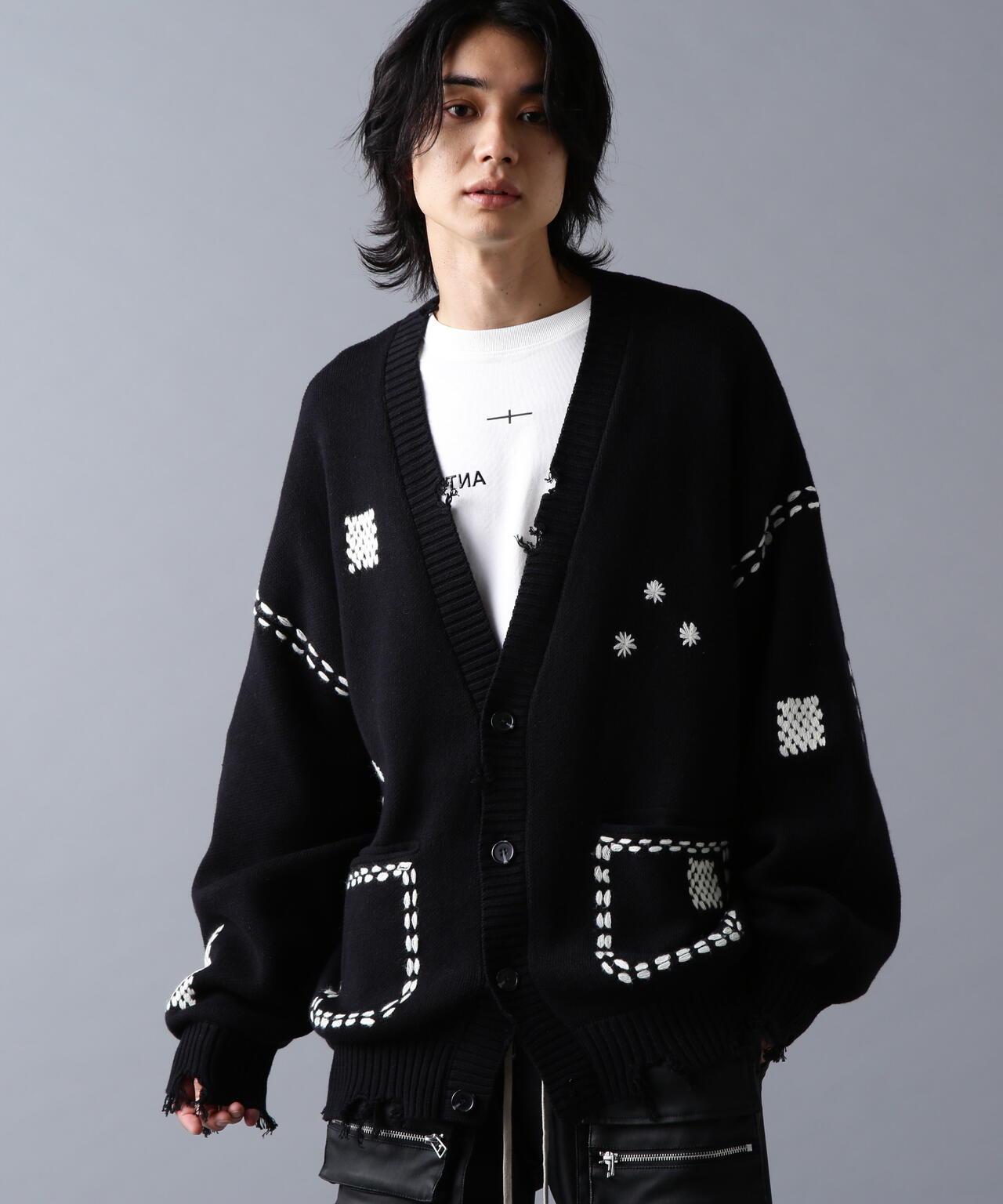 DankeSchon ダンケシェーン HAND STITCH KNIT CARDIGAN 手工縫線針織開衫