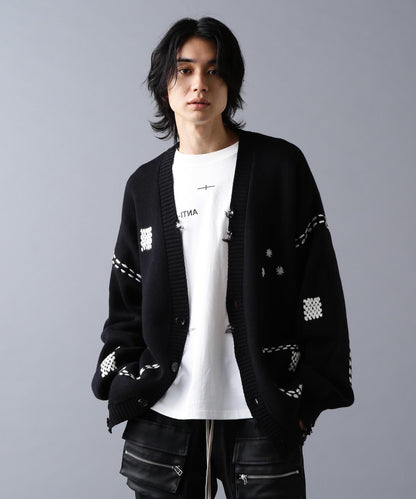DankeSchon ダンケシェーン HAND STITCH KNIT CARDIGAN 手工縫線針織開衫