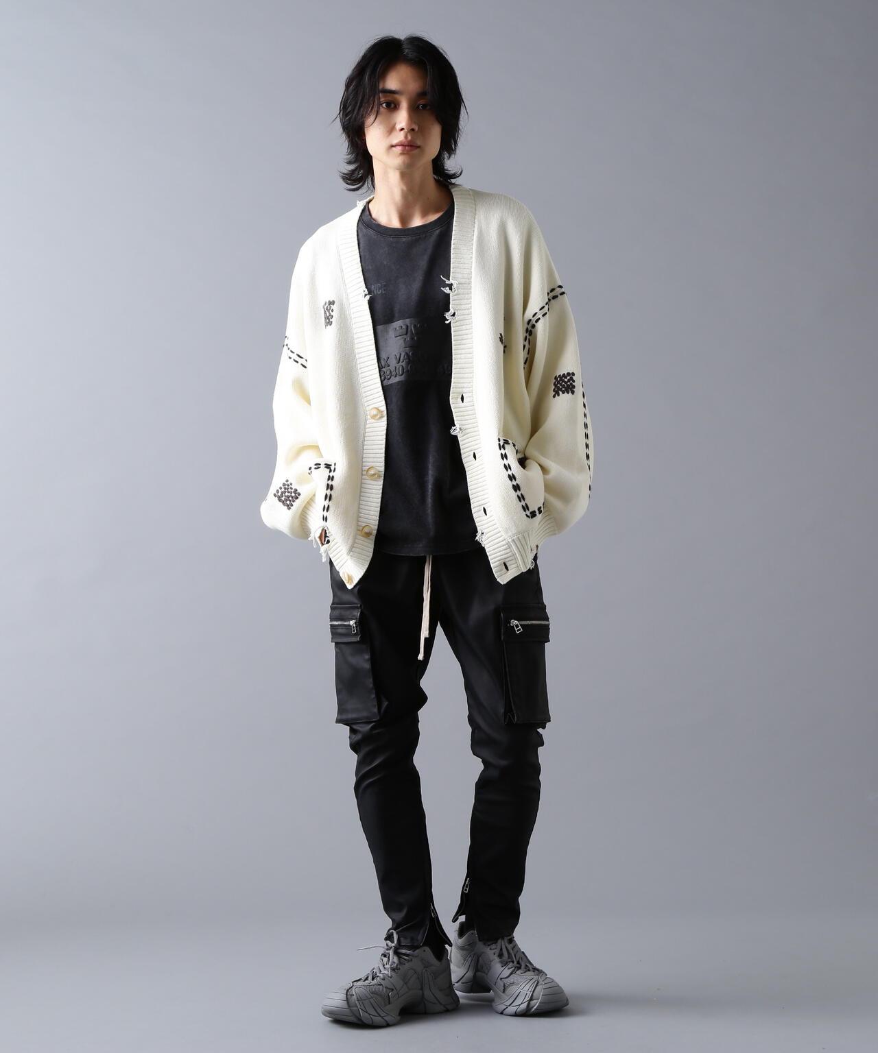 DankeSchon ダンケシェーン HAND STITCH KNIT CARDIGAN 手工縫線針織開衫