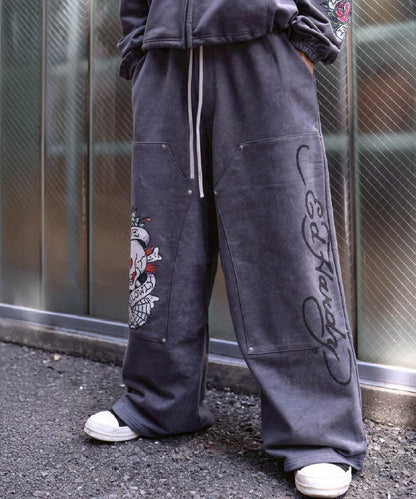 FR(13)NDS × Ed Hardy 聯名 雙膝設計 衛褲