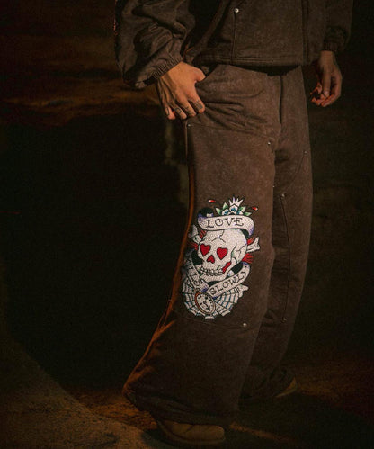 FR(13)NDS × Ed Hardy 聯名 雙膝設計 衛褲