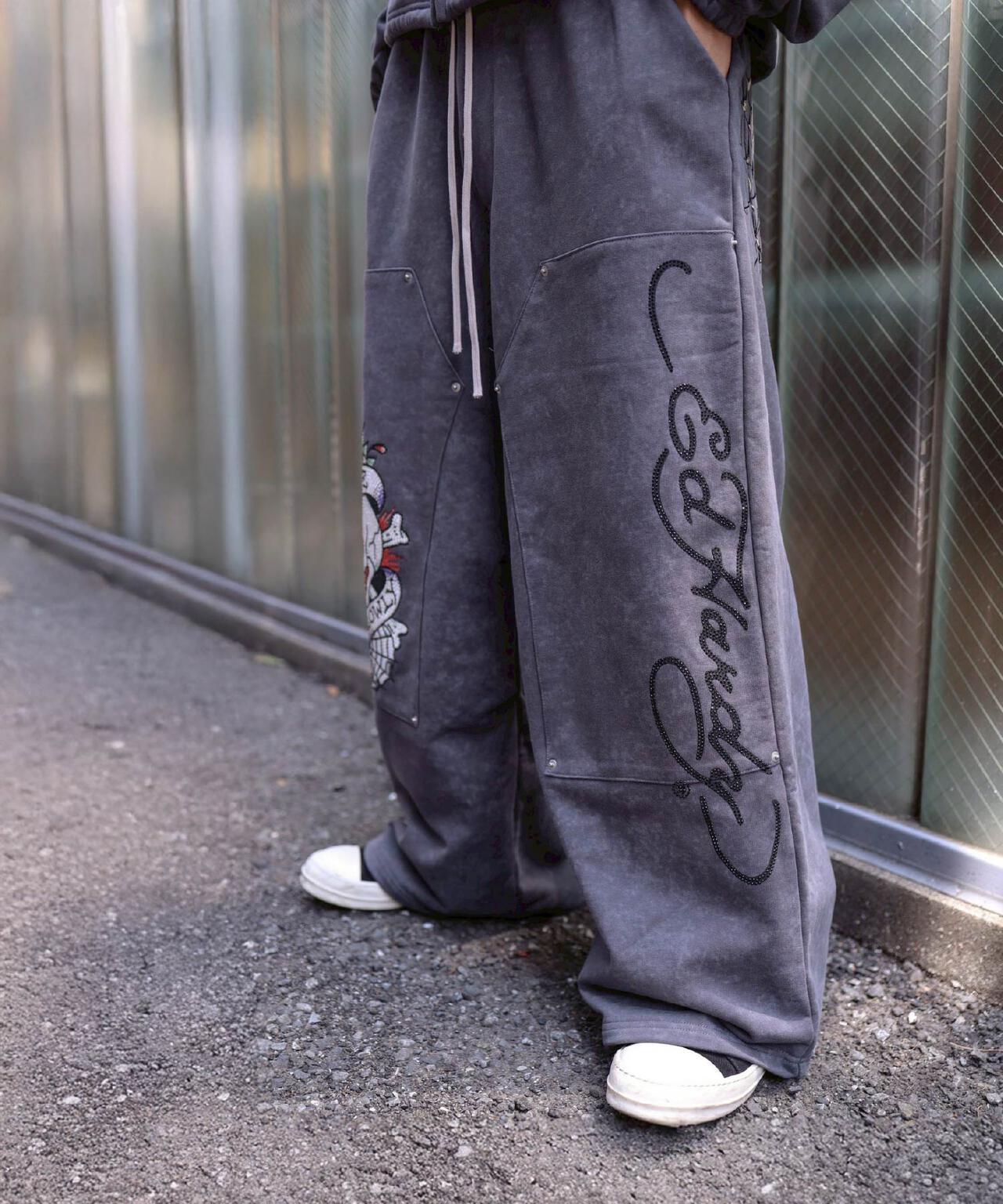 FR(13)NDS × Ed Hardy 聯名 雙膝設計 衛褲