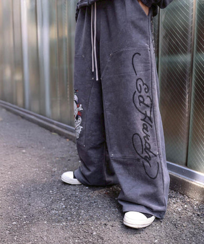FR(13)NDS × Ed Hardy 聯名 雙膝設計 衛褲